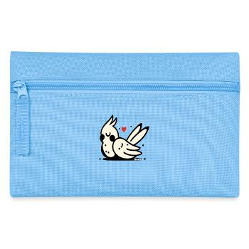 Schlafender Kakadu - Federtasche - Hellblau - Vorne