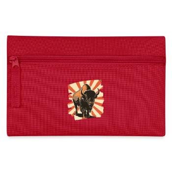 Bison Rétro - Trousse - rouge - Devant