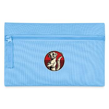 Une belette effrontée tire la langue - Trousse - bleu clair - Devant