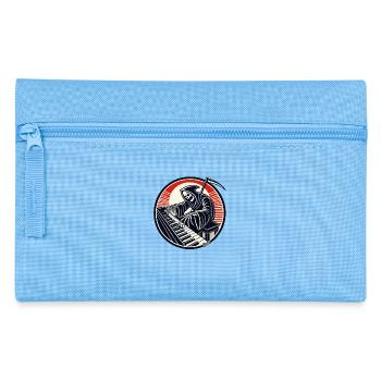 Funny skeleton at the piano - Pencil Case - light blue - Front