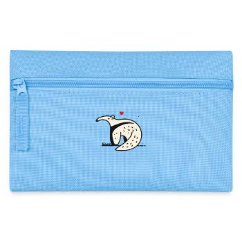 Funny anteater with heart - Pencil Case - light blue - Front