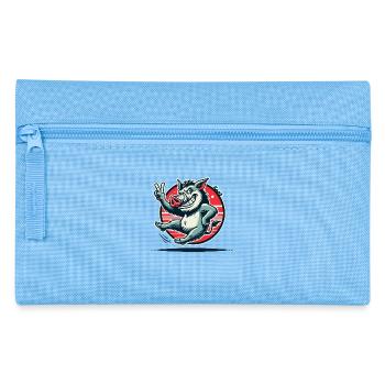 Sanglier avec signe de paix - Trousse - bleu clair - Devant