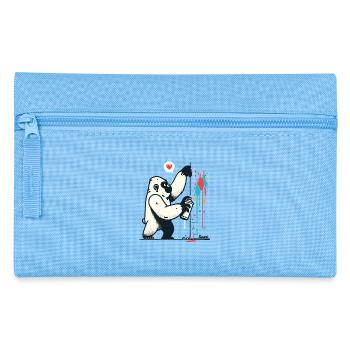 Graffiti gorilla with spray can - Pencil Case - light blue - Front