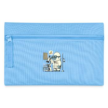 Scientist gorilla monkey in the laboratory - Pencil Case - light blue - Front