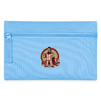 Grumpy Spartan in heart pajamas - Pencil Case - light blue - Front