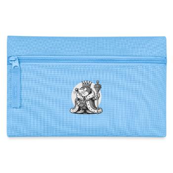 Mole Majesty the King of the Garden - Pencil Case - light blue - Front