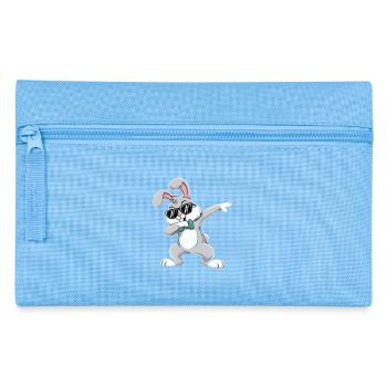 Doublage Lapin Joyeuses Pâques - Trousse - bleu clair - Devant