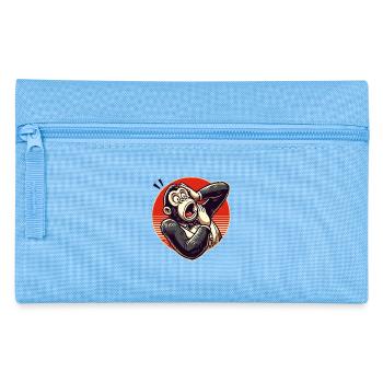 Surpris Retro Gentleman Gorilla - Trousse - bleu clair - Devant