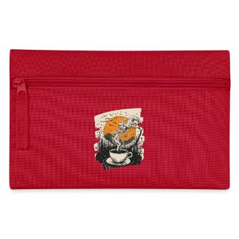 Kaffee Coffee Kaffeeliebhaber - Federtasche - Rot - Vorne