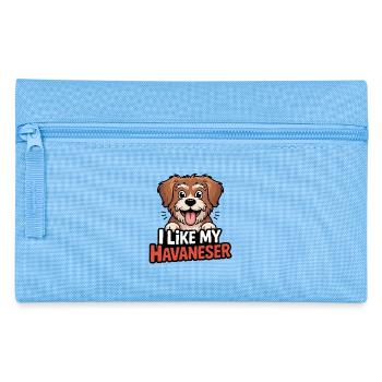 J’aime mon amour de chien bichon havanais - Trousse - bleu clair - Devant