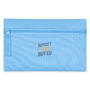Pro-Europe Boycott USA Buy EU - Pencil Case - light blue - Front