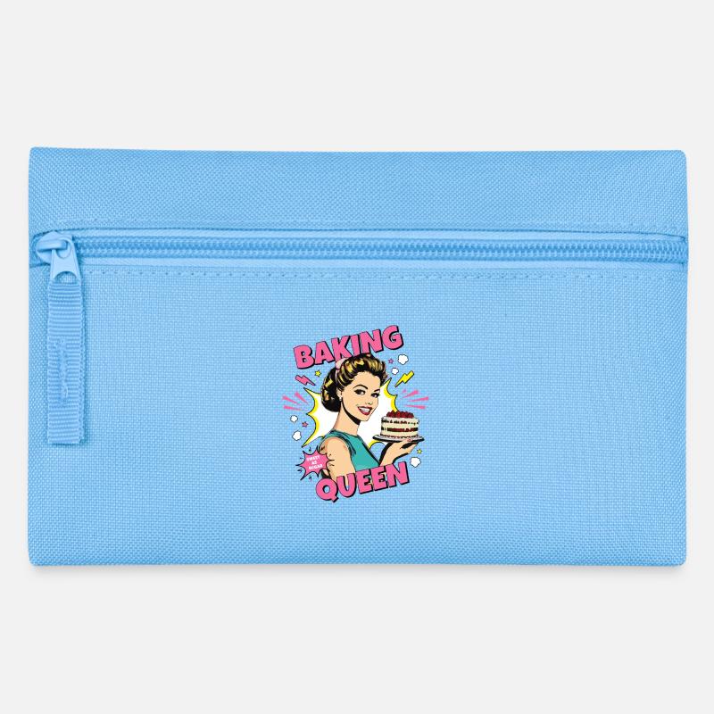 Cuisson Gâteau Cuisson Reine Cuisson Fée Boulanger Pop Art - Trousse - bleu clair