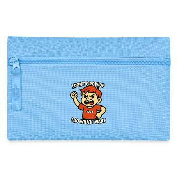 I'm not growing up. I do what I want. - Pencil Case - light blue - Front