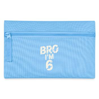 Bro, ich bin 6 – Coole Geburtstags-Design - Federtasche - Hellblau - Vorne