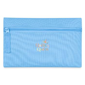 Quilting Queen Happy Quilting - Pencil Case - light blue - Front