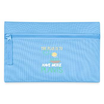 The Plan Is to Have More Plants Quote - Pencil Case - light blue - Front