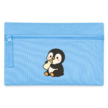Fläschchen-Pinguin - Federtasche - Hellblau - Vorne