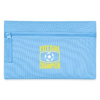 Futsal Champion Bold Player Indoor Court Win - Pencil Case - light blue - Front