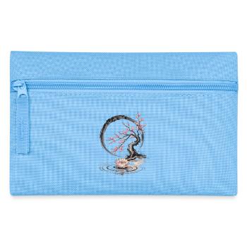 Bonsaï Zen avec Lotus et Fleur de Cerisier - Trousse - bleu clair - Devant