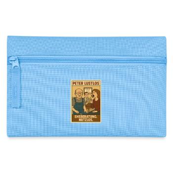Married couple at marriage counseling - Pencil Case - light blue - Front