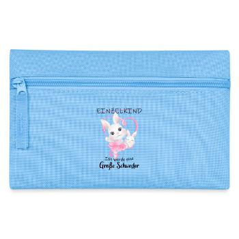 Announcing offspring I'm going to be a big sister in 2027 - Pencil Case - light blue - Front