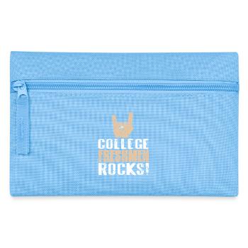 College Freshman Rocker Hand Statement - Pencil Case - light blue - Front