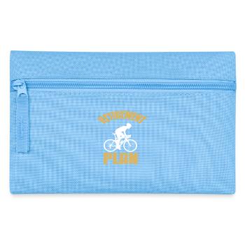 Retirement Plan Funny Cyclist Retirement Life - Federtasche - Hellblau - Vorne