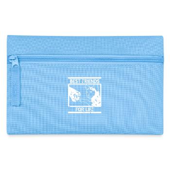 Best Friends For Life Fist Bump Cat Companion Bond - Federtasche - Hellblau - Vorne