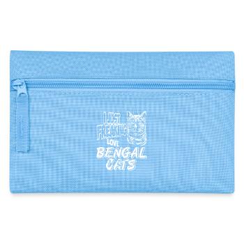 J’adore juste l’humour des chats du Bengale - Trousse - bleu clair - Devant