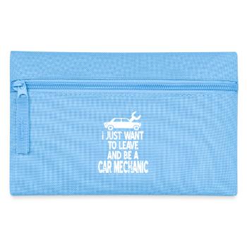 Je veux juste partir et être un mécanicien automobile drôle - Trousse - bleu clair - Devant