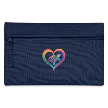 Colorful turtle - Pencil Case - light blue - Front