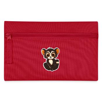 lemur - Pencil Case - red - Front