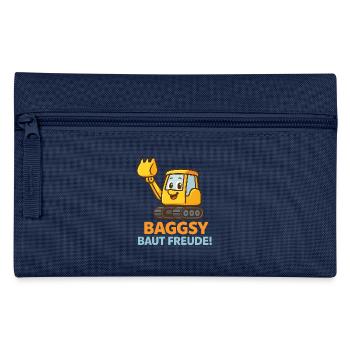 Excavatrice au visage amical - Trousse - bleu clair - Devant