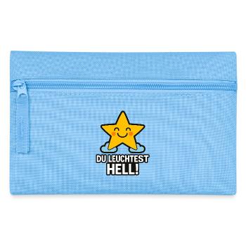 Du_Leuchtest_hell - Federtasche - Hellblau - Vorne