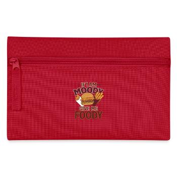 Moody Foodie Hamburger & Fries Design - Pencil Case - red - Front