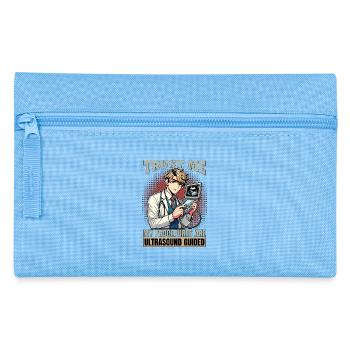 Sonographer Trust Me My Procedures Ultrasonography - Federtasche - Hellblau - Vorne