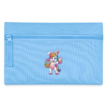 Happy Unicorn Easter Egg Hunt Adventure - Pencil Case - light blue - Front