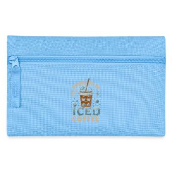 Powered by Iced Coffee - Pencil Case - light blue - Front