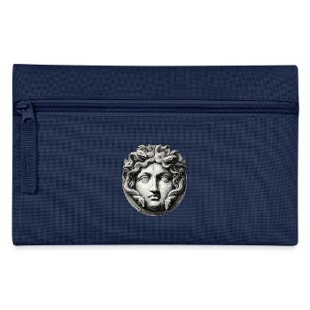 Medusa Kopf - Antik Gravur - Federtasche - Hellblau - Vorne