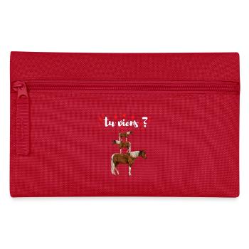 Are you coming? Pyramid of Horses - Pencil Case - red - Front