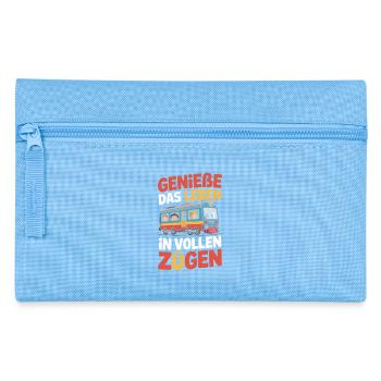 Railway Enjoy life to the fullest Railway - Pencil Case - light blue - Front