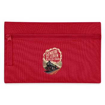 Railway Enjoy life to the fullest Railway - Pencil Case - red - Front