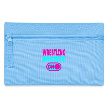 Wrestling Mode ON - Pencil Case - light blue - Front