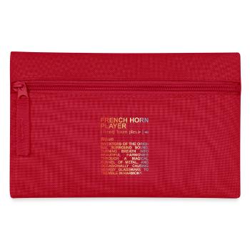 French horn player definition - Pencil Case - red - Front