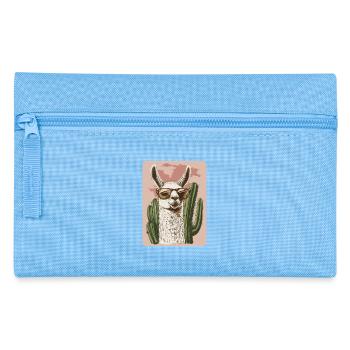 Lama - Federtasche - Hellblau - Vorne