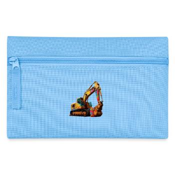 Color explosive excavator - Pencil Case - light blue - Front