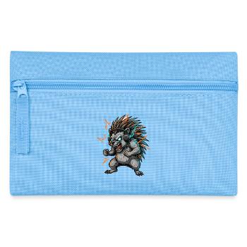 Elektrischer Cyber-Igel-DJ - Federtasche - Hellblau - Vorne