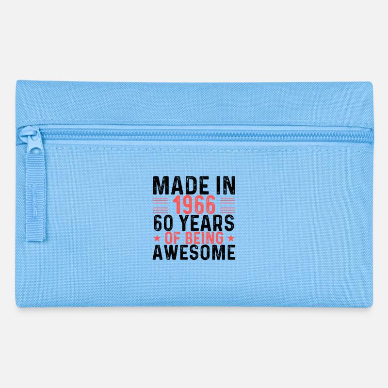Fabriqué en 1966 60 ans d’être génial - Trousse - bleu clair