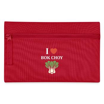 I Love Bok Choy Graphic Tee - Pencil Case - red - Front