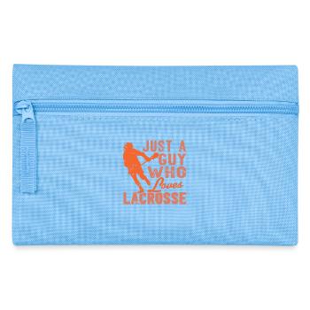 Just a Guy Who Loves Playing Lacrosse Passion - Pencil Case - light blue - Front